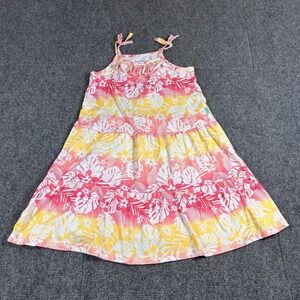 Tommy Bahama Floral Tropical Dress Girl Size 6 Coastal Sunset Aloha Hawaii
